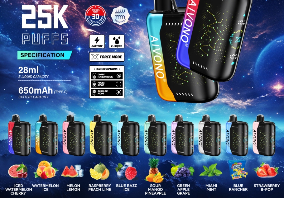 Aivono Aim Boom 25000 Puffs Vape - Blue Rancher: A Burst of Flavor in Ireland&rsquo;s 2025 Vaping Scene