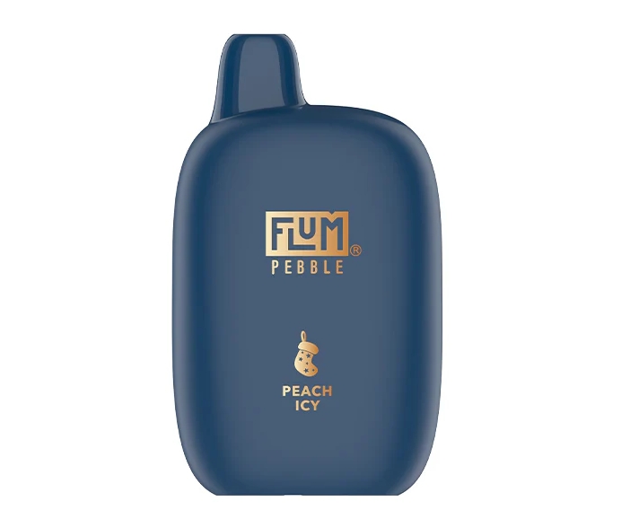FLUM PEBBLE 6000 Puffs Vape (Christmas Edition) - Peach Icy: Festive Flavor Meets Everyday Enjoyment